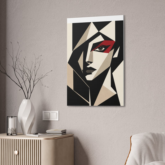Fragmented Desire – Modern Cubist Canvas